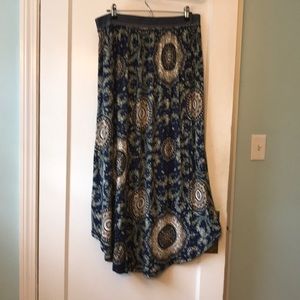 Litka (Anthropologie) medallion maxi skirt